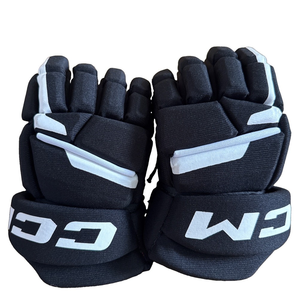 CCM Next Junior Ice Hockey Gloves - Black/White Size  10" / 25 cm